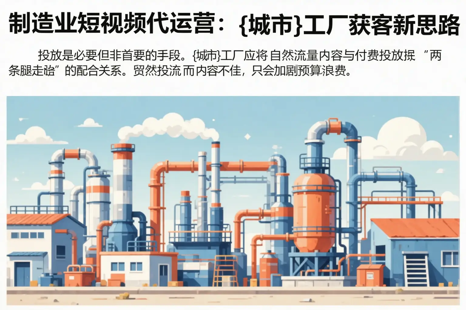 制造业短视频代运营：博尔塔拉工厂获客新思路