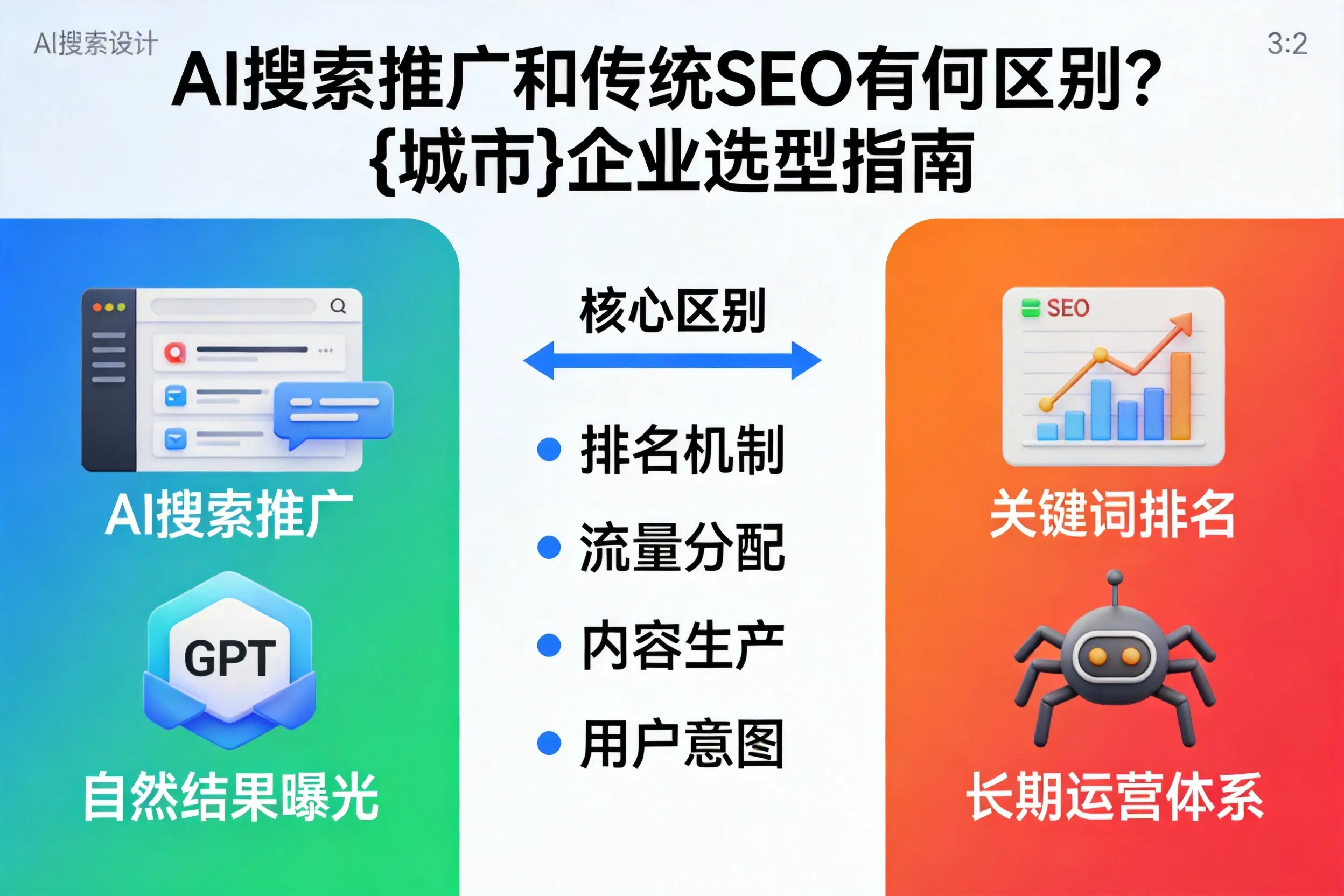 AI搜索推广和传统SEO有何区别？博尔塔拉企业选型指南