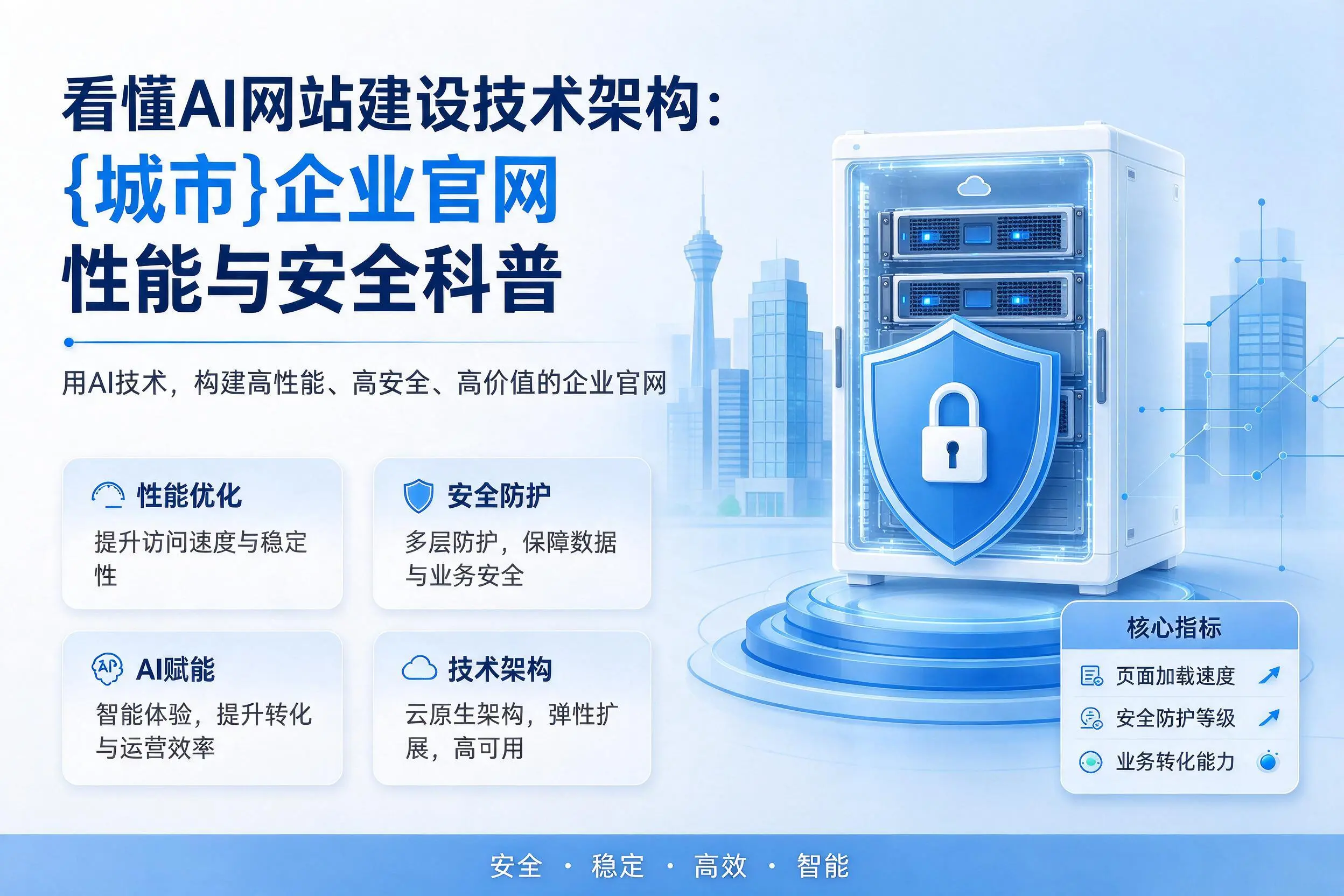 看懂AI网站建设技术架构：博尔塔拉企业官网性能与安全科普