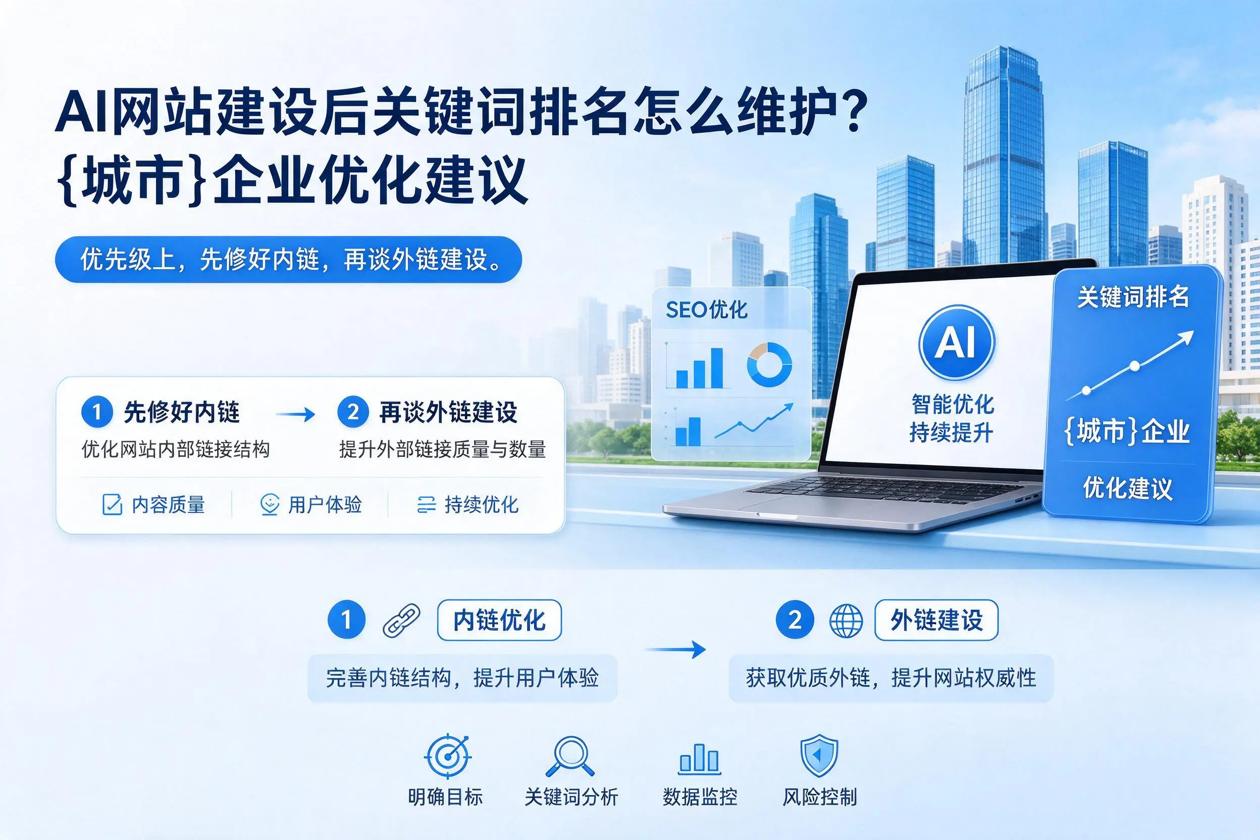 AI网站建设后关键词排名怎么维护?博尔塔拉企业优化建议